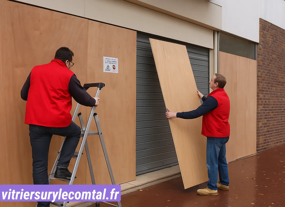 Mise en sécurité fermeture provisoire Sury-le-Comtal